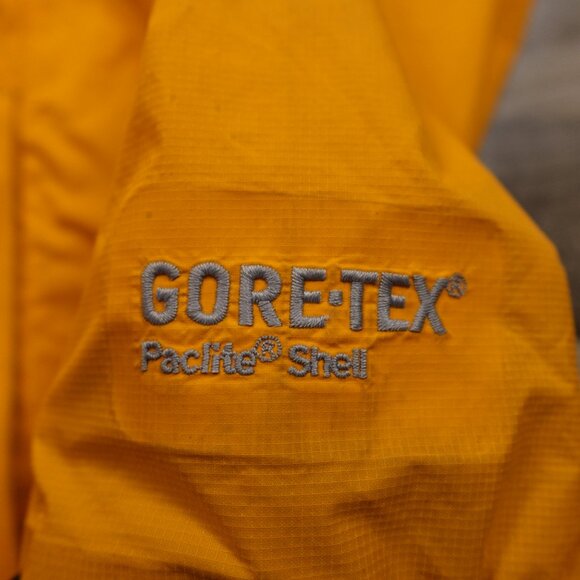 GoLite Gore-Tex Paclite Shell Jacket Women’s Large Orange Hooded Waterproof - Picture 3 of 14